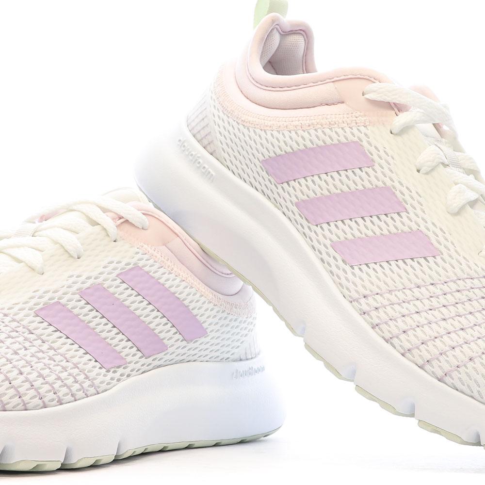 Chaussures de Running Blanches Femme Adidas Fluidup vue 7