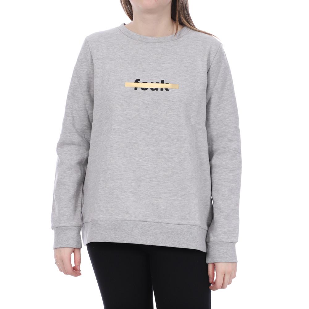 Sweat Gris Fcuk Femme French Connection pas cher