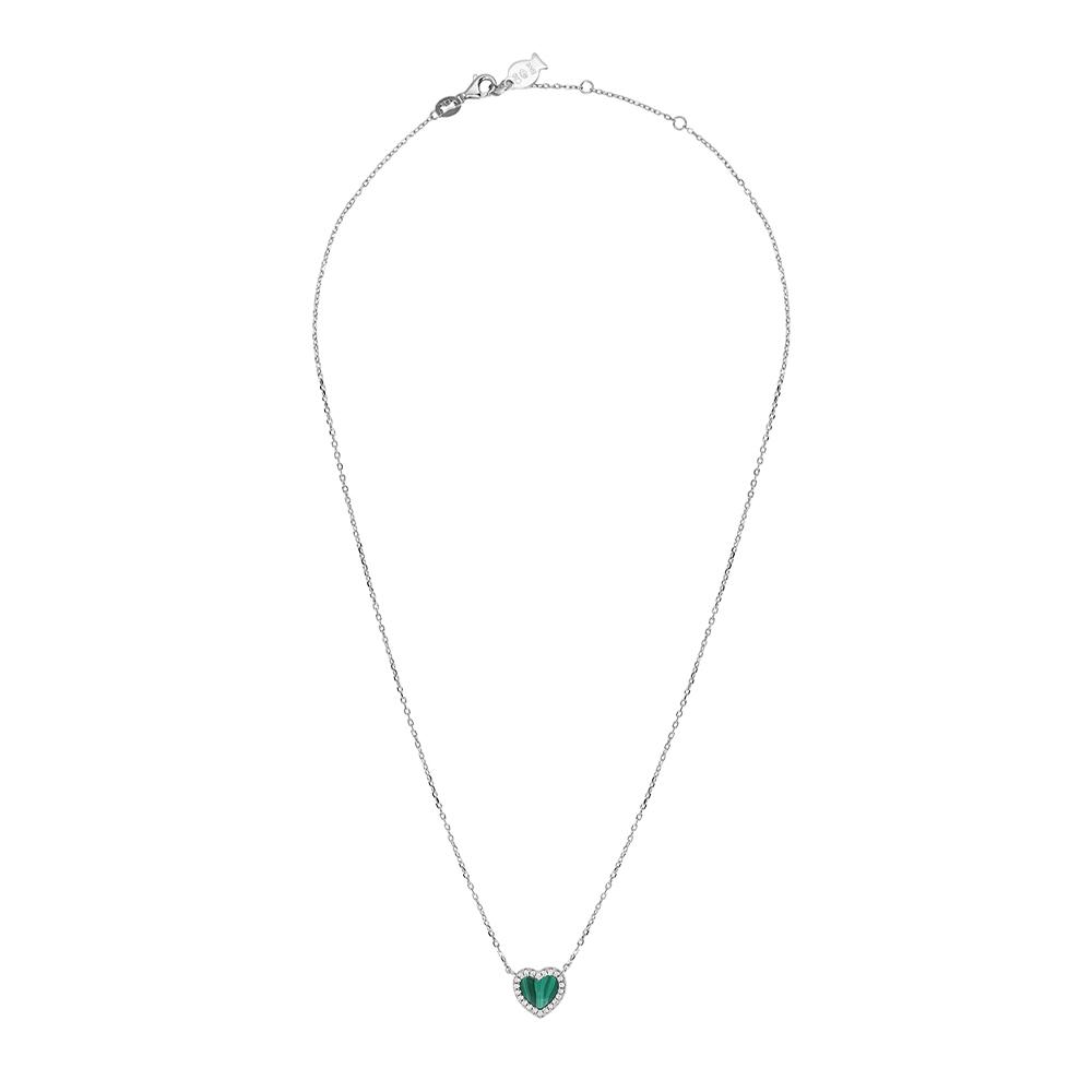 Collier Coeur Vert Clio Blue Angel pas cher