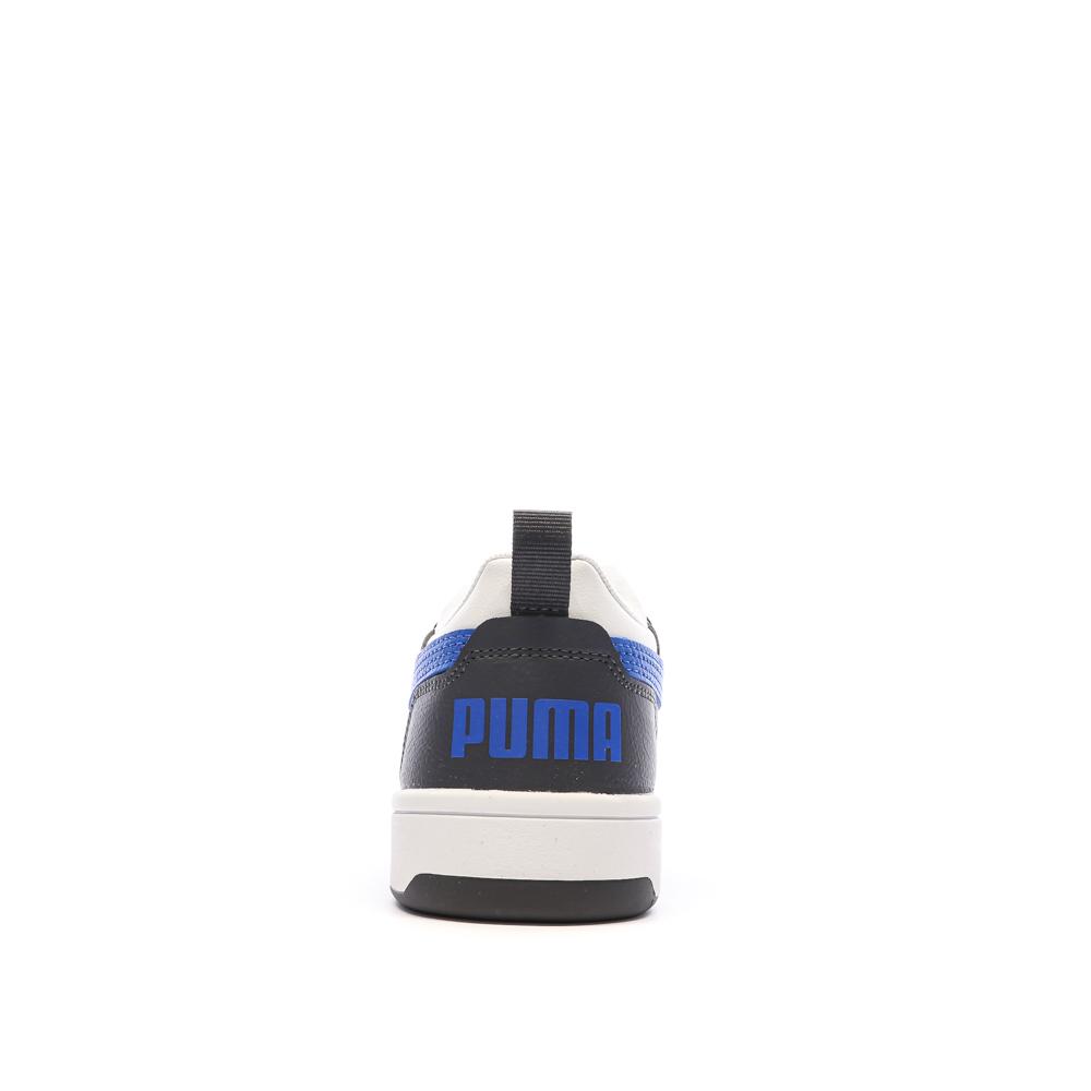 Baskets Noir/Blanche/Bleu Fille Puma Rebound vue 3
