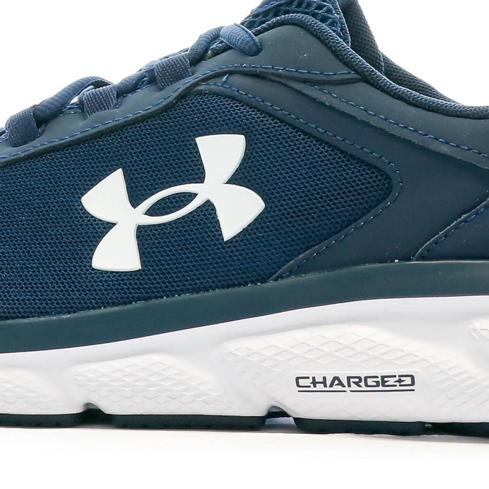 Chaussures de running Marine/Blanc Homme Under Armour Charged Assert 9 vue 7