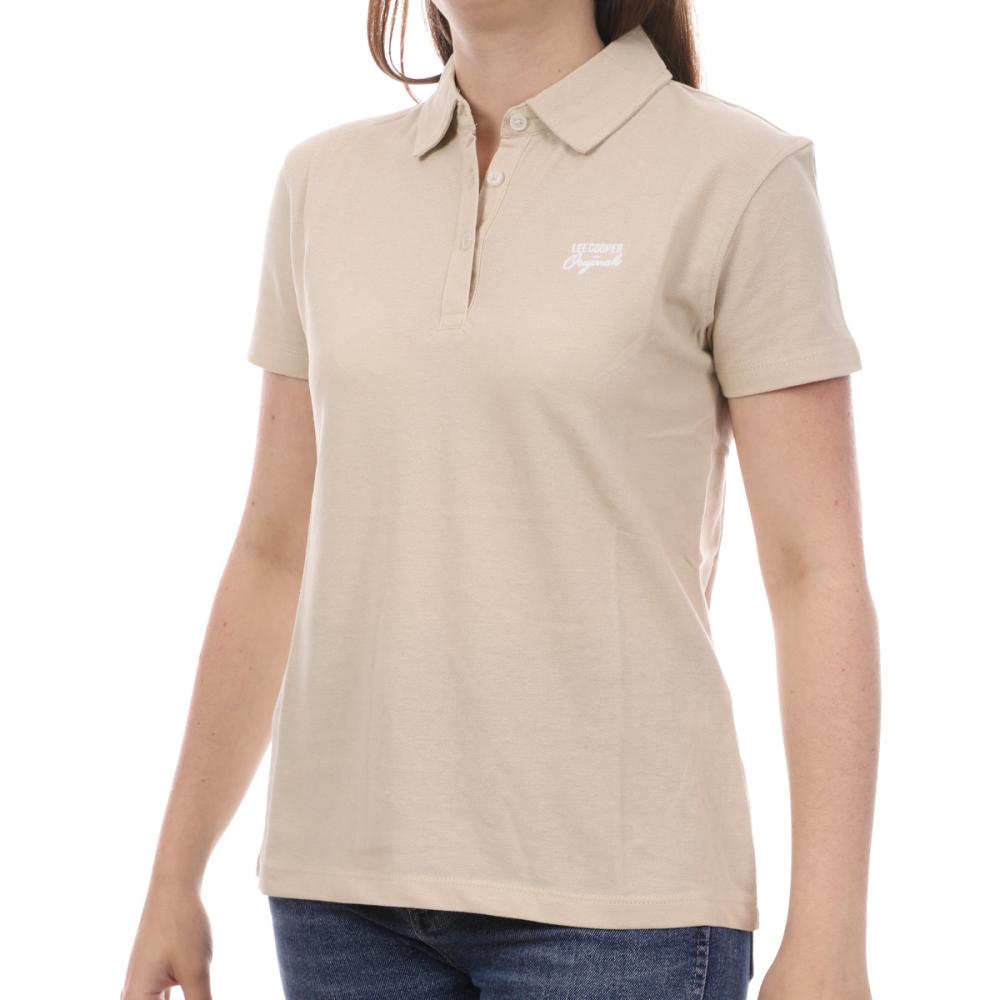 Polo Beige Femme Lee cooper Omara pas cher