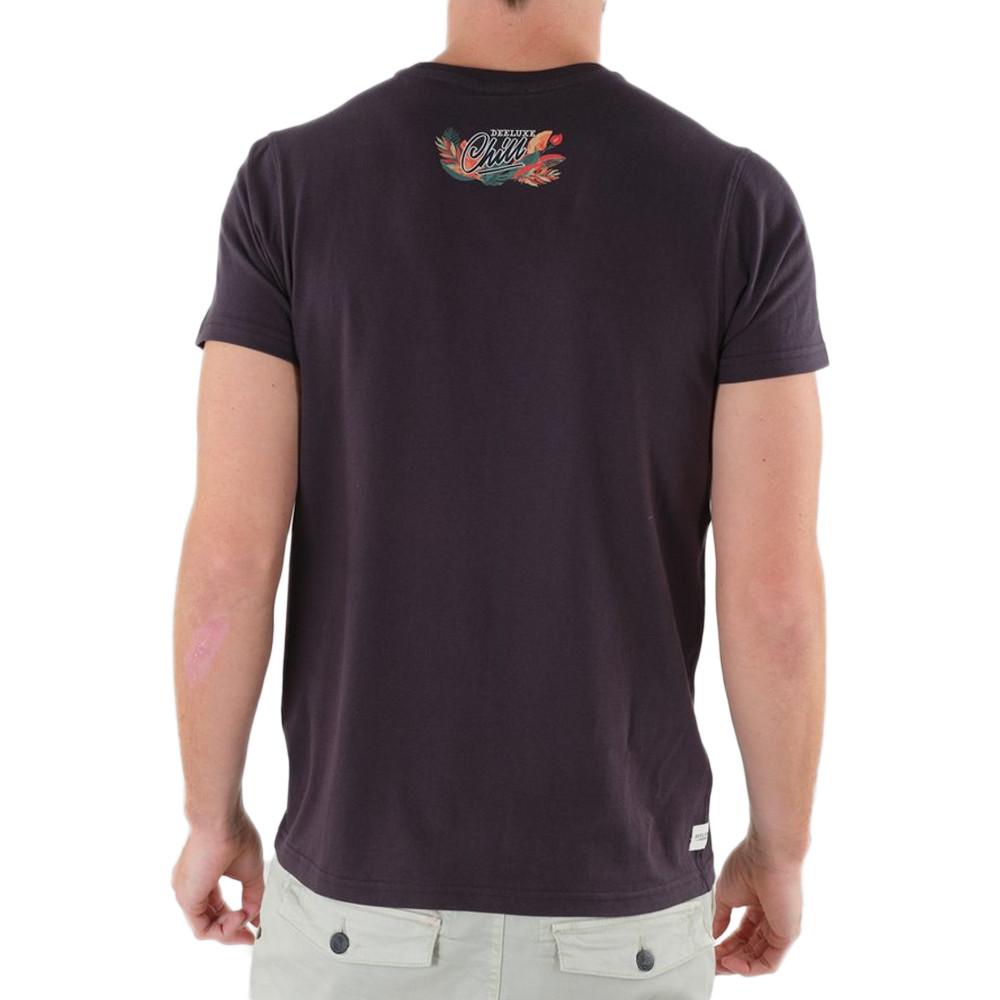 T-shirt Noir Homme Deeluxe Jek vue 2
