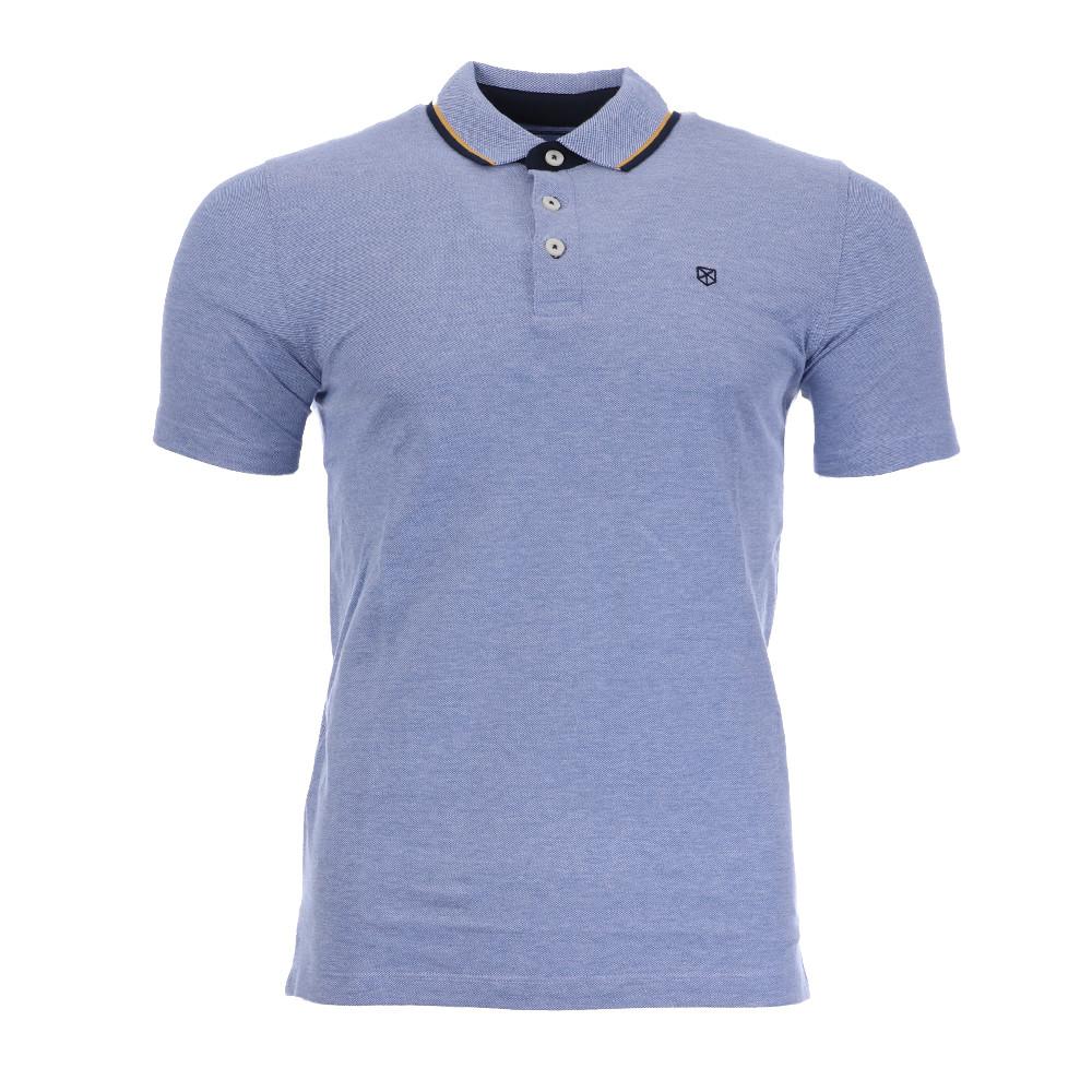 Polo Bleu Homme Jack & Jones Paulos 12175007 pas cher