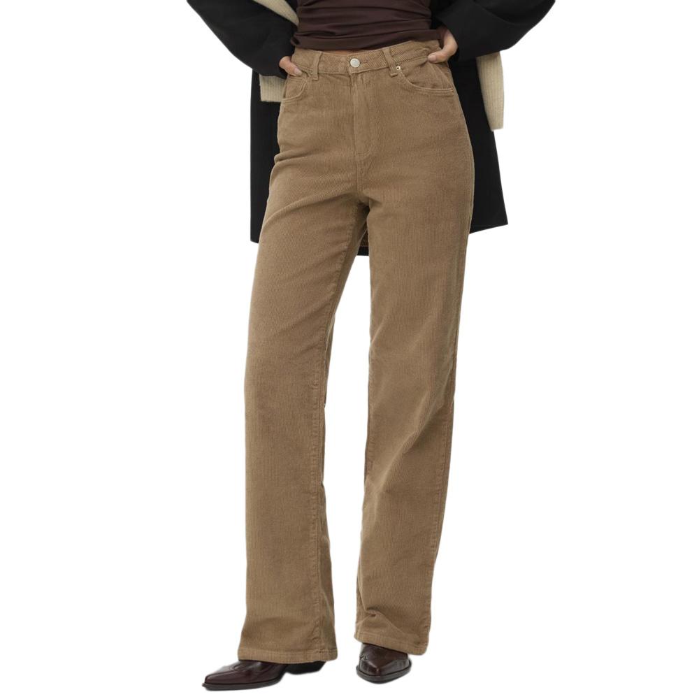 Pantalon Velours Beige Femme Vero Moda Tessa pas cher