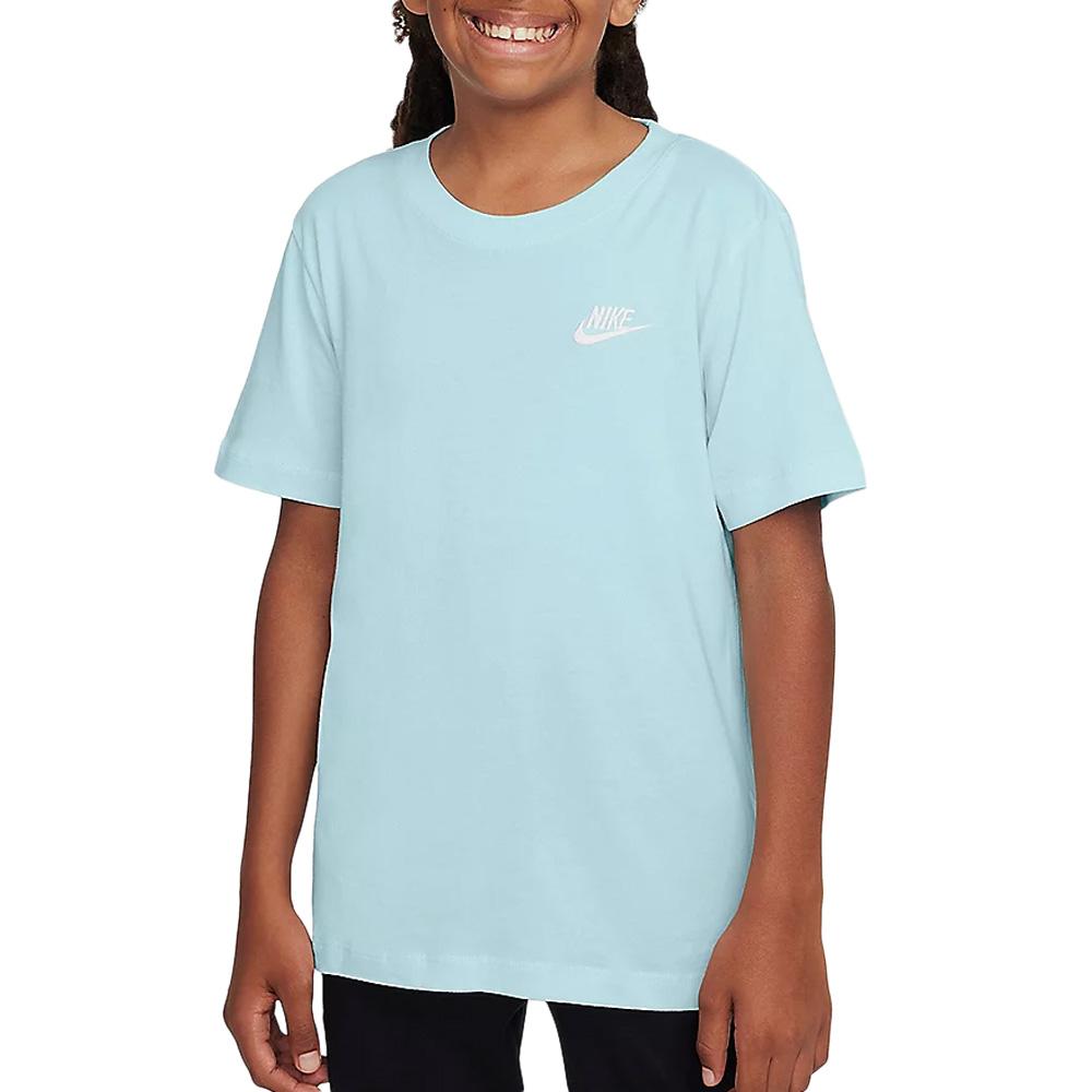 T-shirt Bleu Garçon Nike Futura pas cher