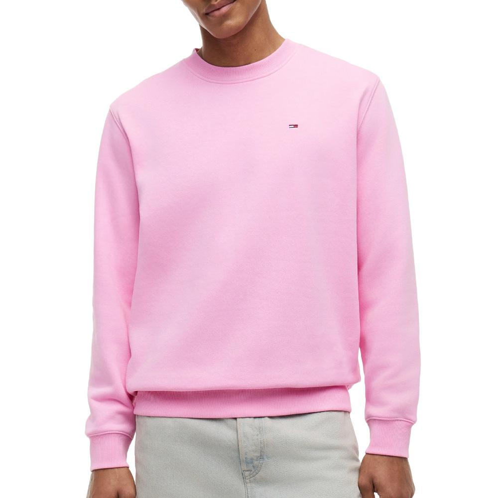 Sweat Rose Homme Tommy Hilfiger Reg Flag Crews pas cher