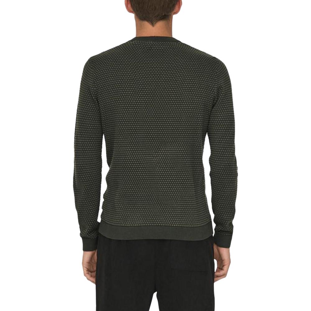 Pull Kaki Homme Only & Sons Tapa Reg 12 vue 2