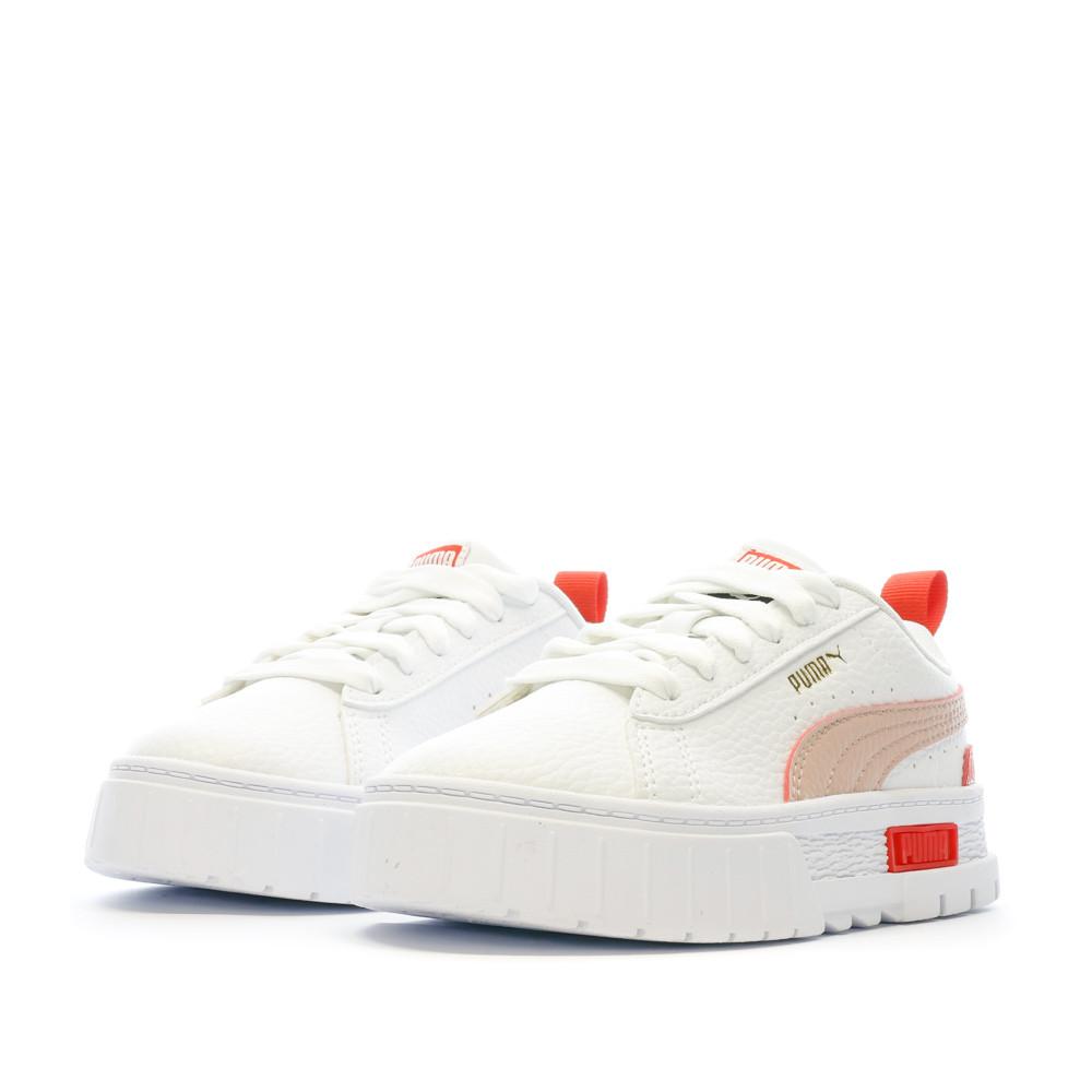 Baskets Blanches Fille Puma Mayze vue 6