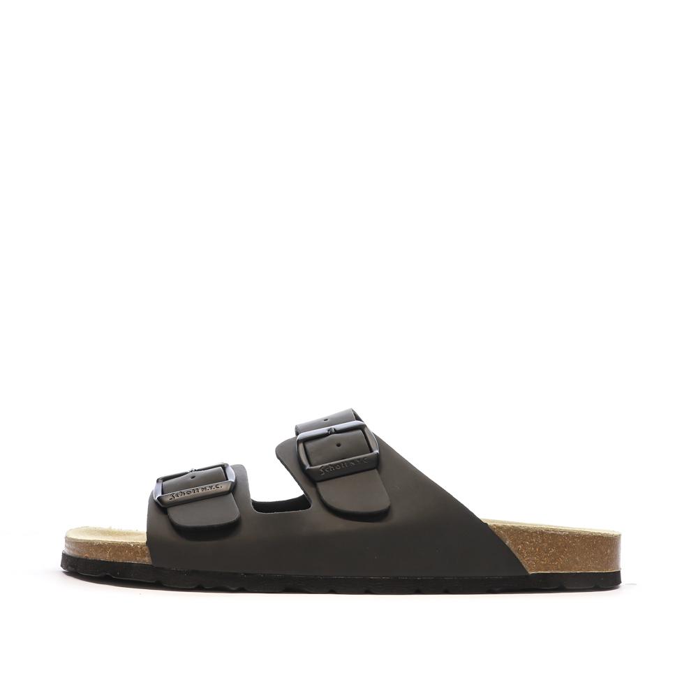 Sandales Noires Lisses Homme Schott Arthur pas cher