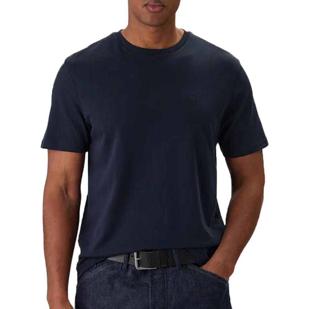 T-Shirt Marine Homme Calvin Klein Jeans Supima pas cher