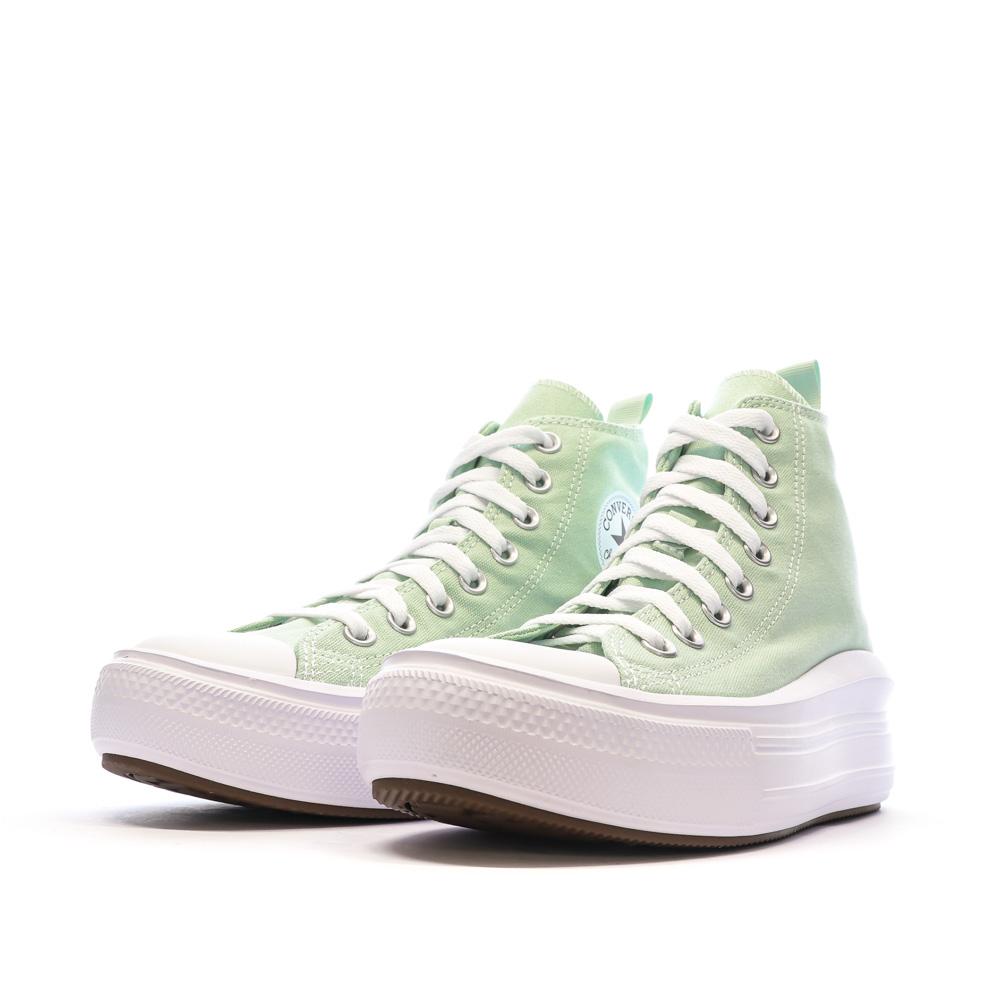 Baskets Vertes Fille/Femme Converse All Star Move vue 5