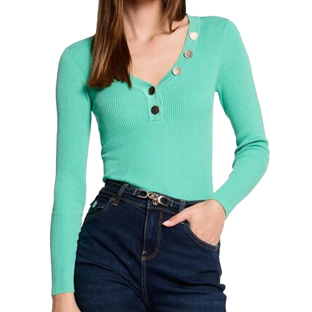 Pull Vert Femme Morgan BANBI pas cher