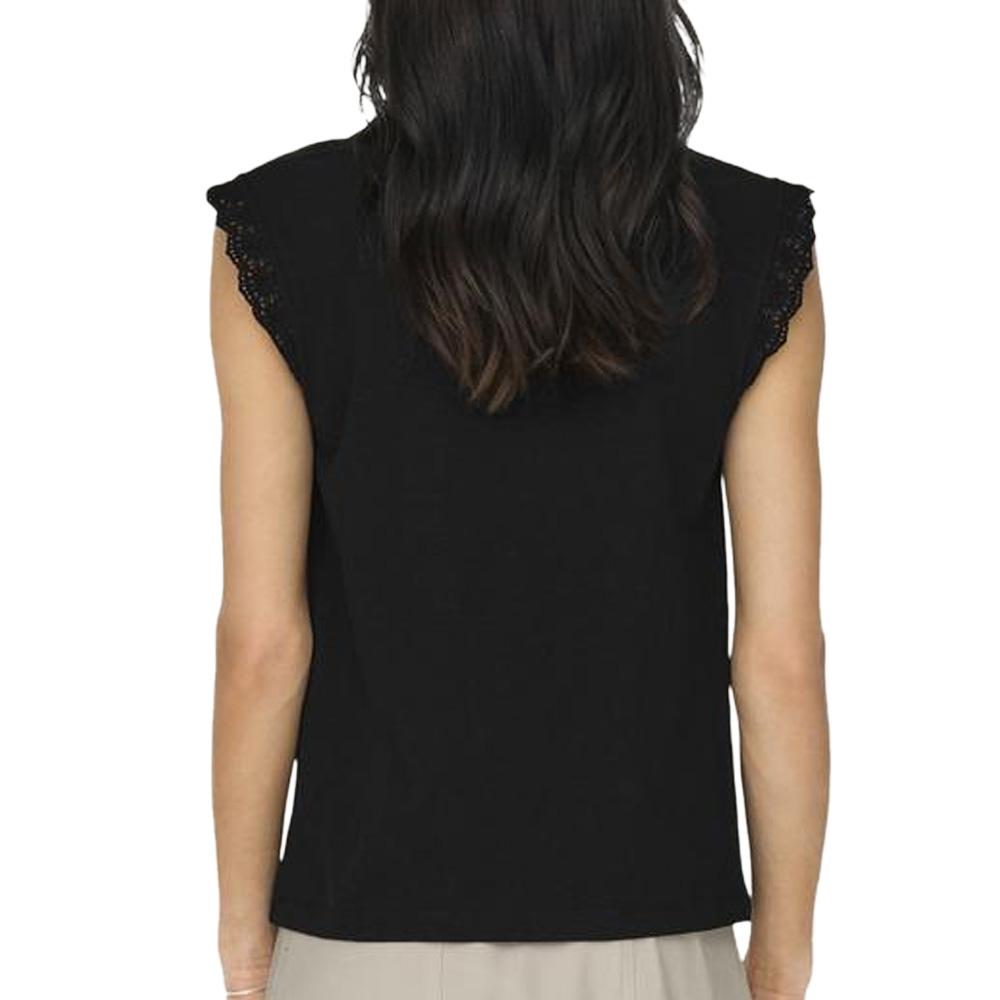 T-Shirt Noir Femme JDY Salva vue 2