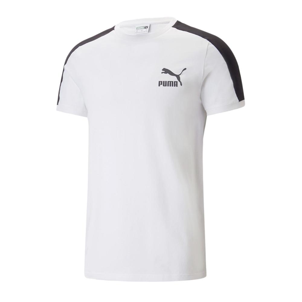 T-shirt Blanc Homme Puma Iconic pas cher