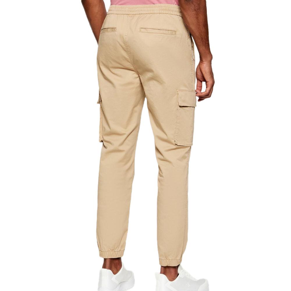 Pantalon Cargo Beige Homme Calvin Klein Jeans Skinny Comfort Cotto vue 2