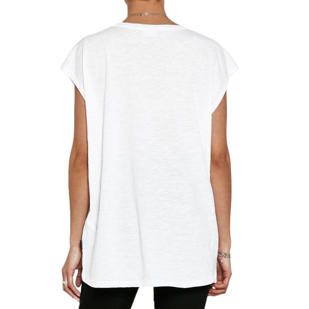 T-shirt Blanc Femme Noisy May Mathilde vue 2