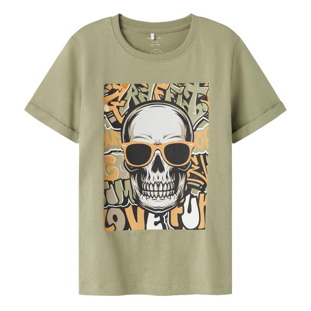T-shirt Vert Garçon Name it Tantan pas cher
