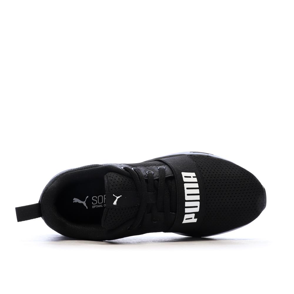 Baskets Noires Garçon Puma Wired Run vue 4