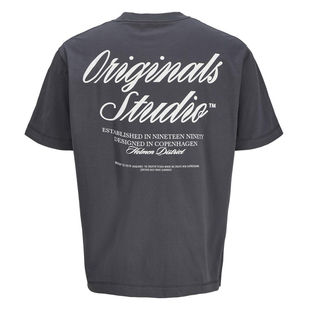 T-Shirt Gris Homme Jack & Jones Norrebro vue 2