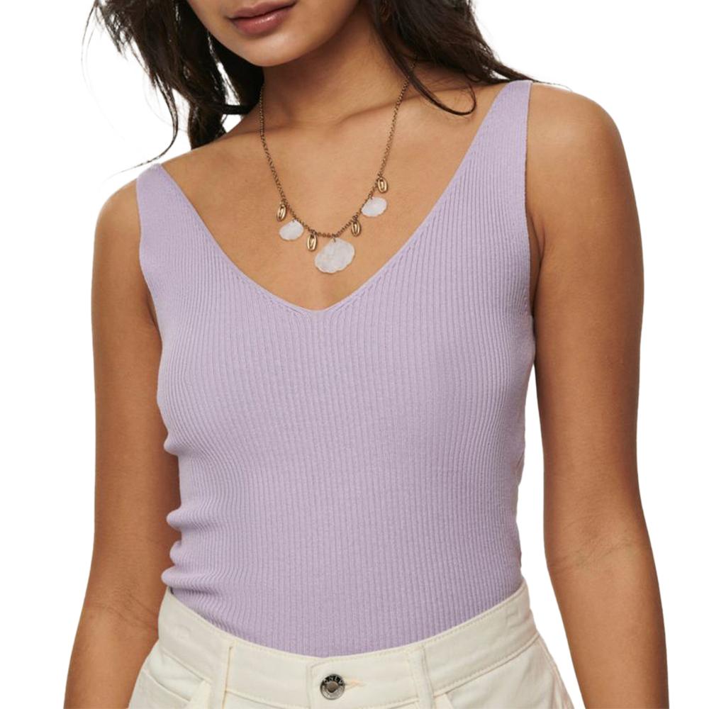 Débardeur en Maille Mauve Femme JDY Nanna 15180497 pas cher