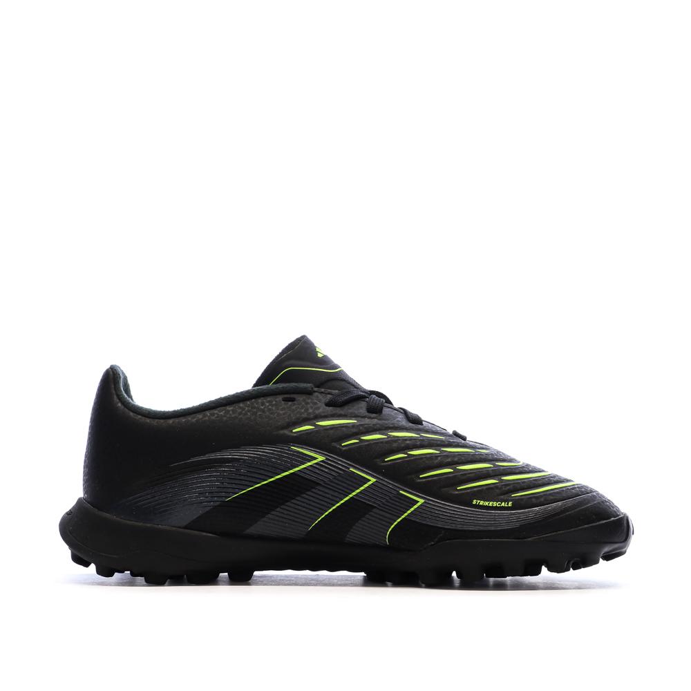 Zapatillas de fútbol negras para niños Adidas Predator League ver 2