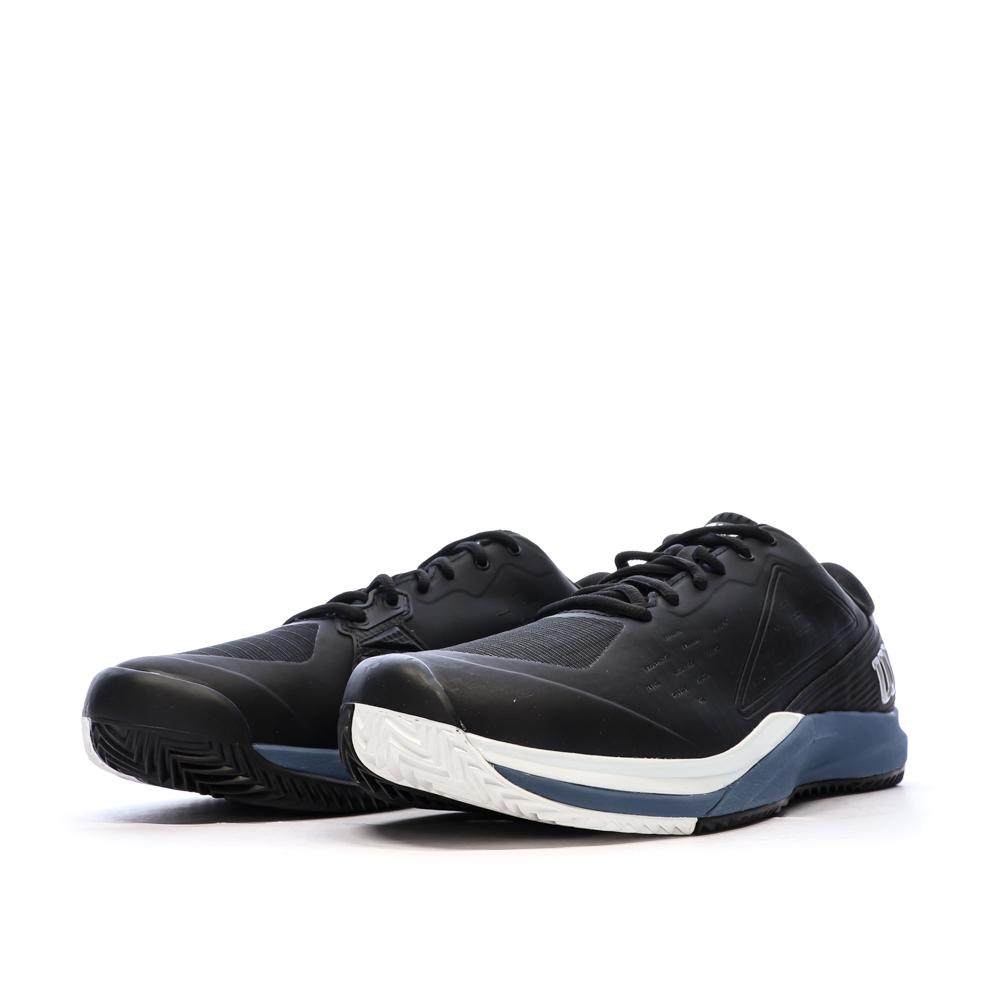 Chaussures de tennis Noires/Bleu Homme Wilson Rush Pro vue 6