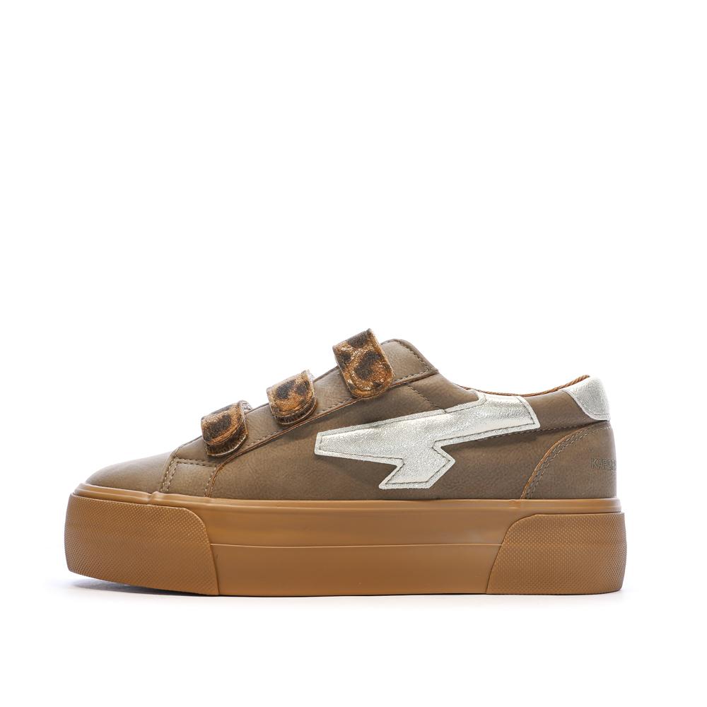 Baskets Beige Kaporal Clovia Leopard pas cher