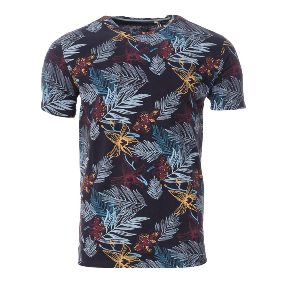 T-shirt Noir/Turquoise Homme RMS26 91253 pas cher