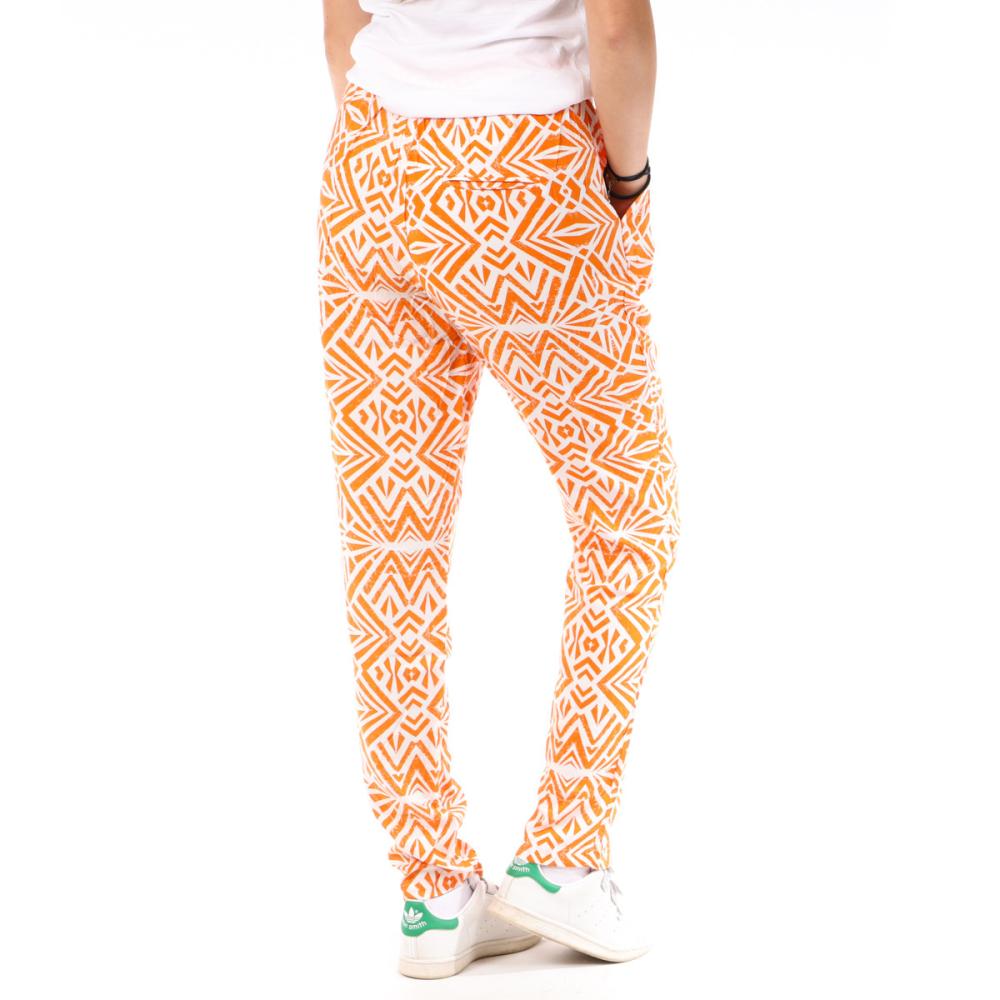 Pantalon Orange à Motifs Femme Only Nova Life vue 2