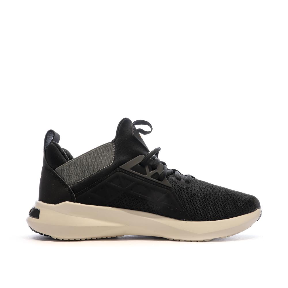 Baskets Noire/Orange Homme Puma Softride Enzo vue 2