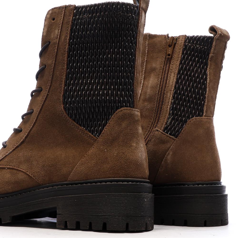 Bottines Marron/Noir Femme Geox Iridea vue 7