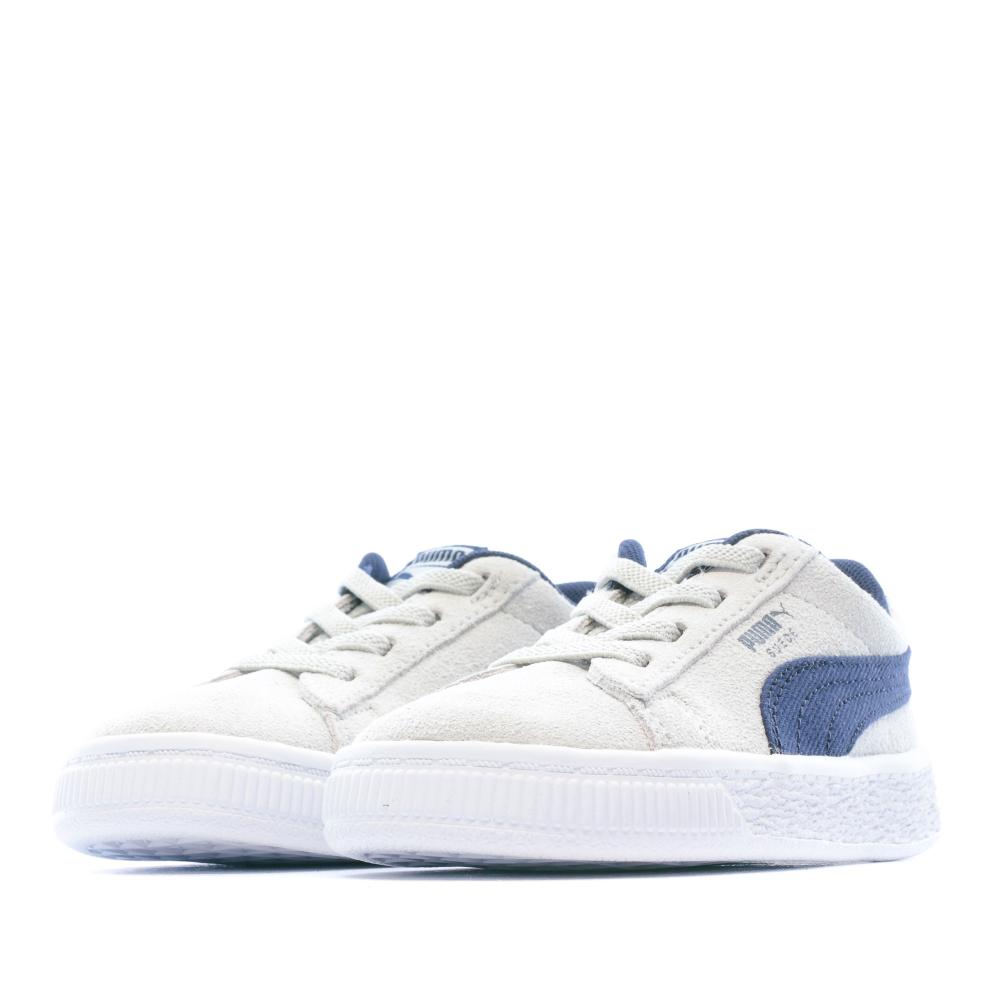 Baskets Gris Garçon Puma SUEDE Classic vue 5