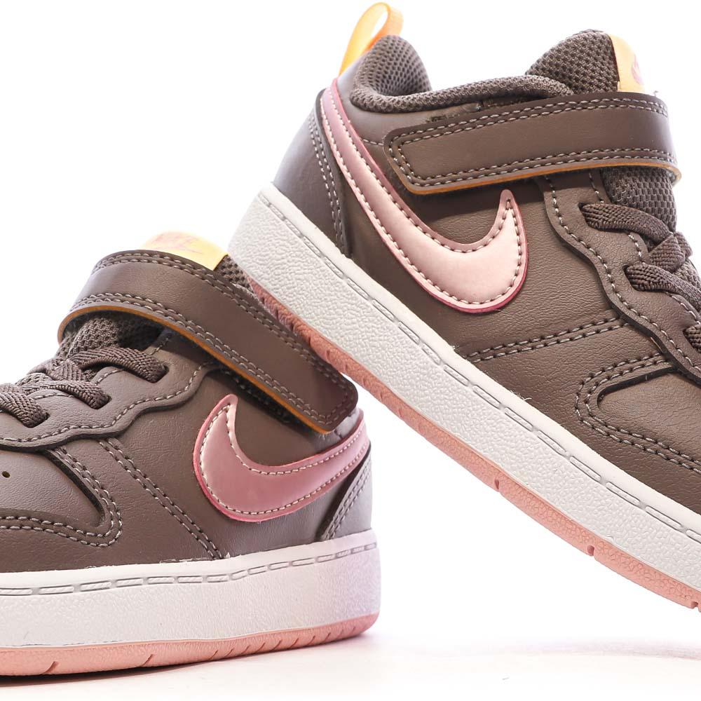 Baskets Violette/Rose Fille Nike Court Borough Low 2 vue 7