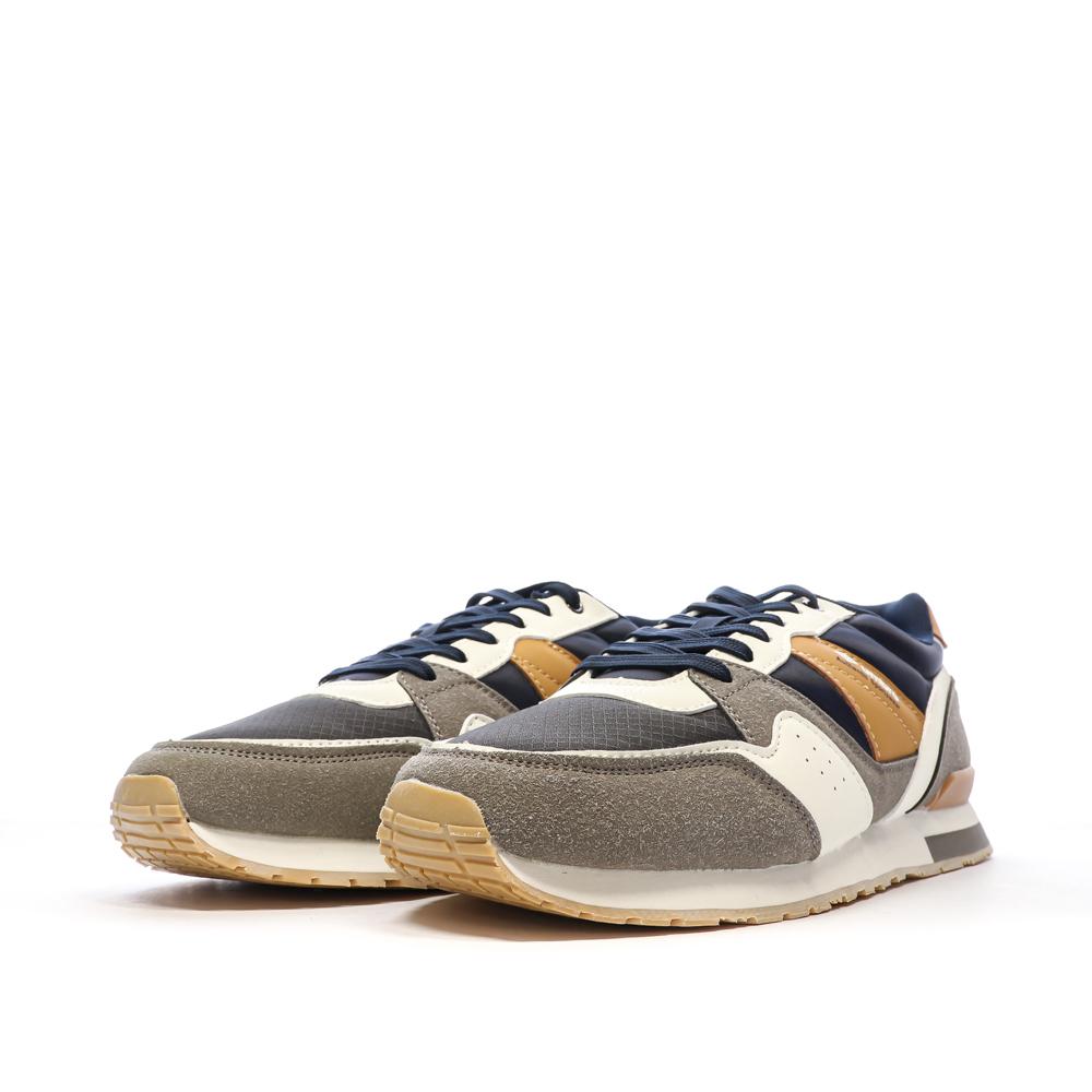 Baskets Blanc/Marine/Camel Homme Umbro 973590 vue 6