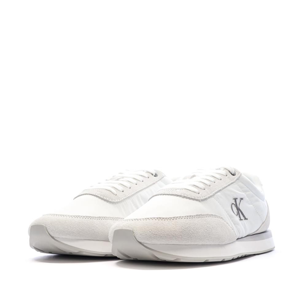 Baskets Blanc/Gris Homme Calvin Klein Jeans Retros vue 6