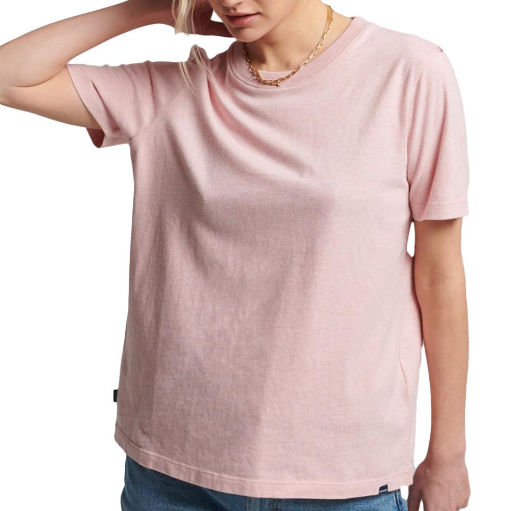 T-shirt Rose Femme Superdry Vintage pas cher