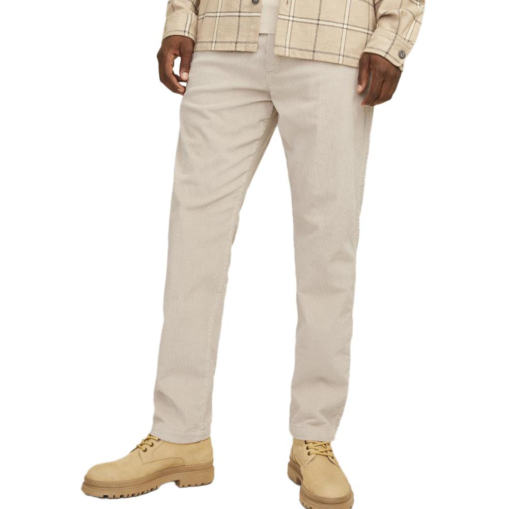 Pantalon Velours Écru Homme Jack & Jones Corduroy pas cher