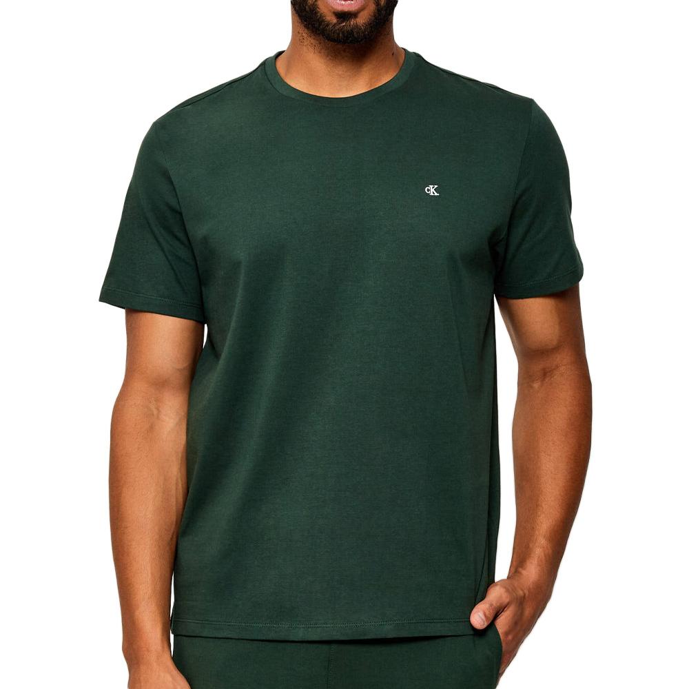 T-Shirt Vert Foncé Homme Calvin Klein Jeans Classic pas cher