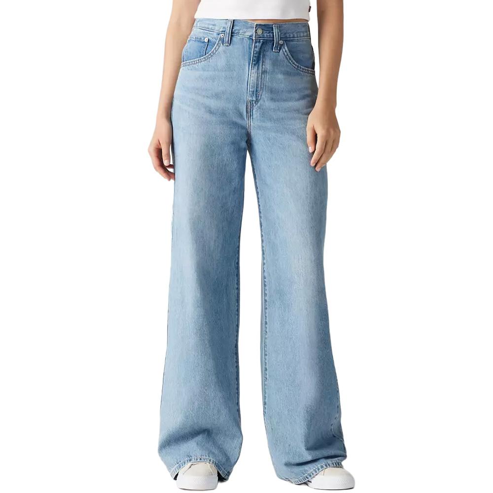 Vaqueros azul claro para mujer Levi's Cinch Baggy Indigo barato