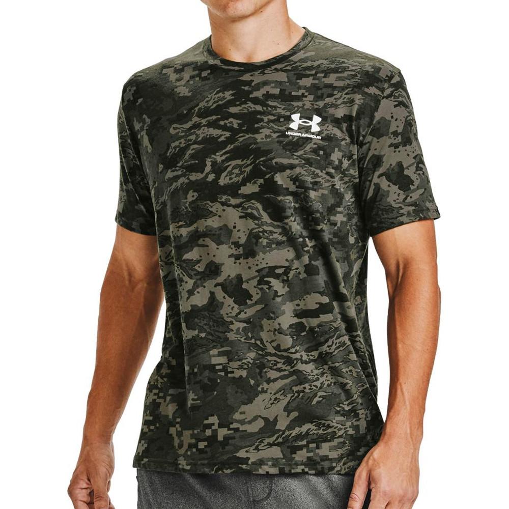 T-shirt Kaki/Noir Homme Under Armour Camo pas cher
