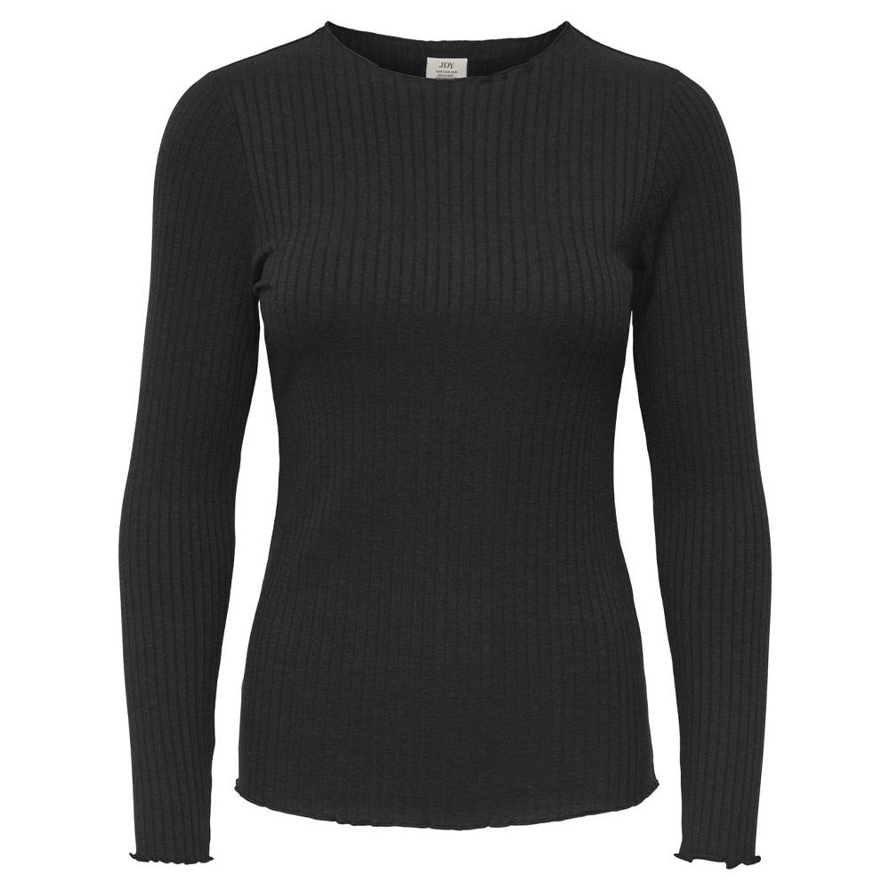 T-Shirt Manches Longues Noir Femme JDY Fransiska vue 3
