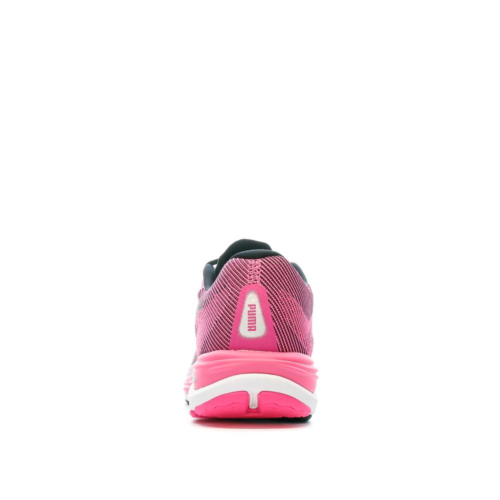 Chaussures Running Rose Fuchsia Femme Puma Velocity Nitro 2 vue 3