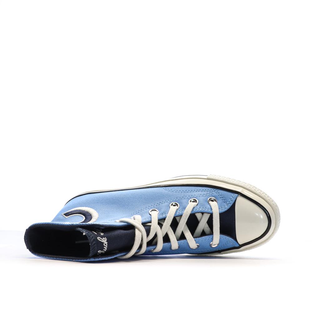 Baskets Bleues Mixte Converse Chuck 70 Letterman vue 4