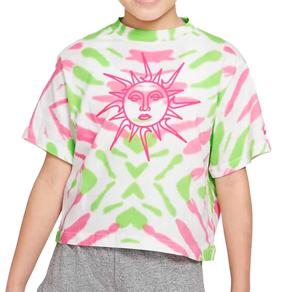 T-shirt Blanc Fille Nike Boxy pas cher