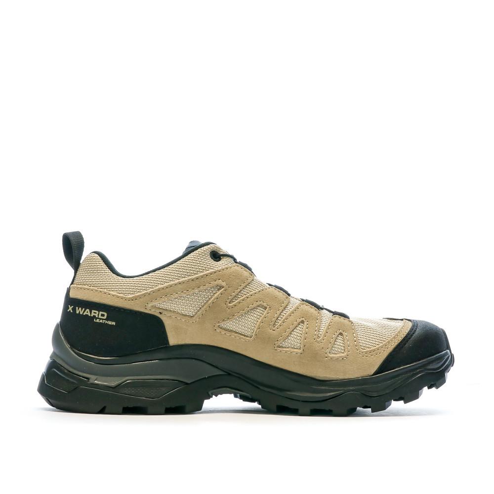 Chaussures de randonnée Beige/Noire Femme Salomon X Ward vue 2