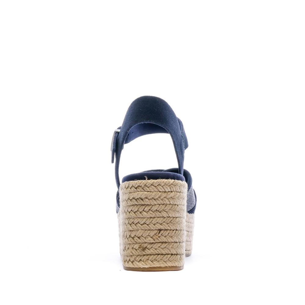 Sandales compensées marine femme Tommy Hilfiger Natural vue 3