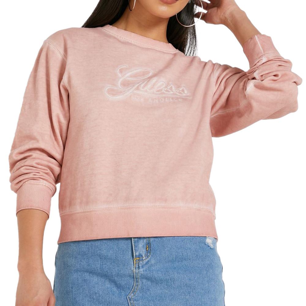 Sweat Rose Femme Guess Valerya pas cher