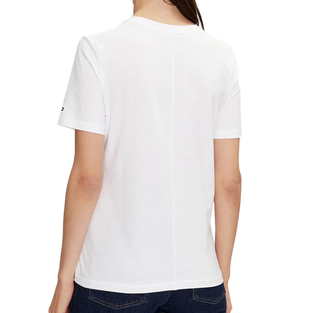 T-shirt Blanc Femme Tommy Hilfiger Breezy vue 2