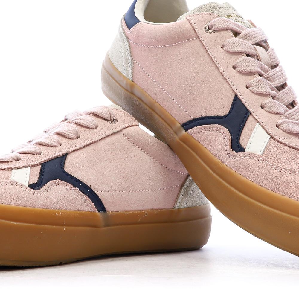 Baskets Roses Femme Pepe jeans Travis Retro vue 7
